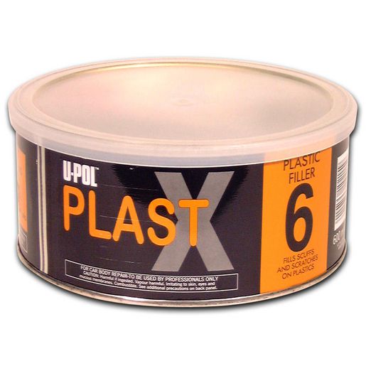 U-POL PLASTX6 High Adhesion Flexible Body Filler fits Plastic 600ml