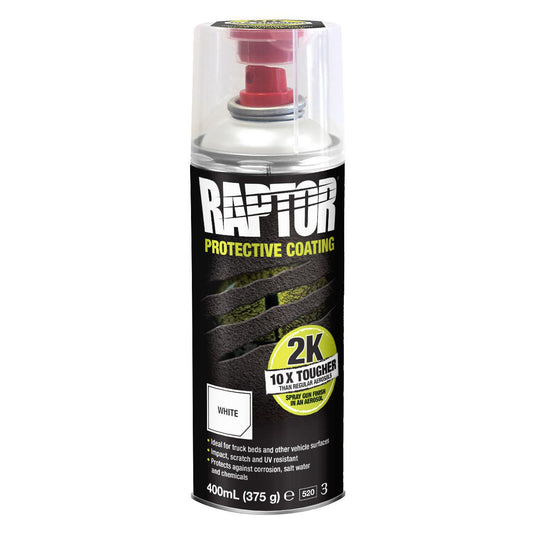 Raptor Bedliner Aerosol Spray 2K White 400ml