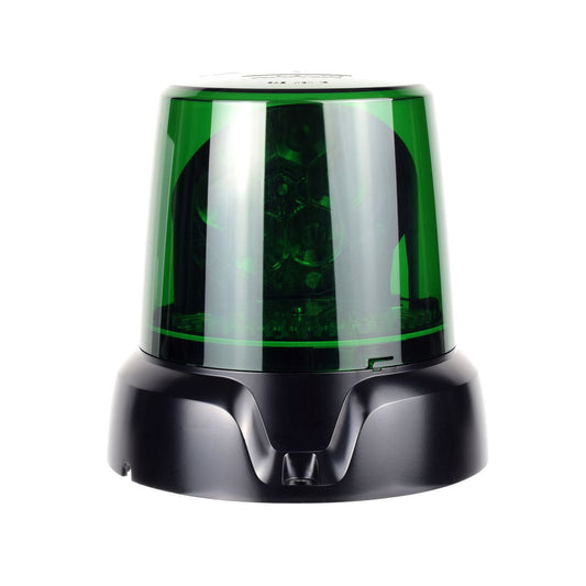Narva LED Aeromax 12/24V Rotating Beacon 3 Bolt Mnt Green 85470G