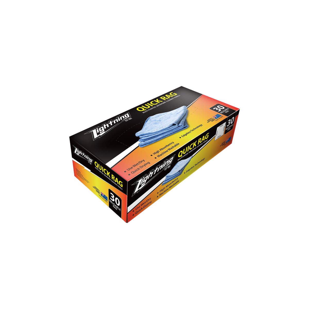 Lightning Quick Rags 30 Pack LQR030