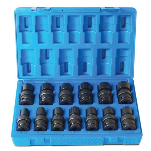 Action Universal Impact Socket Set 6-Point 3/8"" Drive 13 Piece Metric 623201301