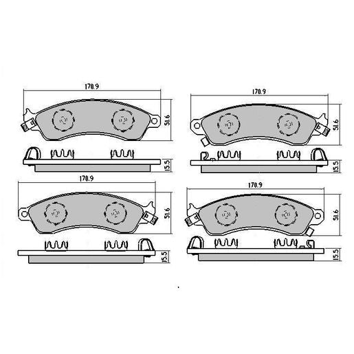 RDA Phantom Ceramic Brake Pad Set RDC2072