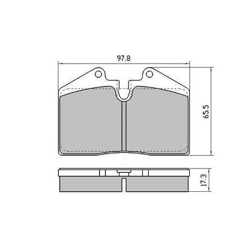 RDA Phantom Ceramic Brake Pad Set Rear RDC2154