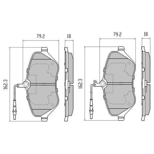 RDA Phantom Ceramic Brake Pad Set Front RDC2132