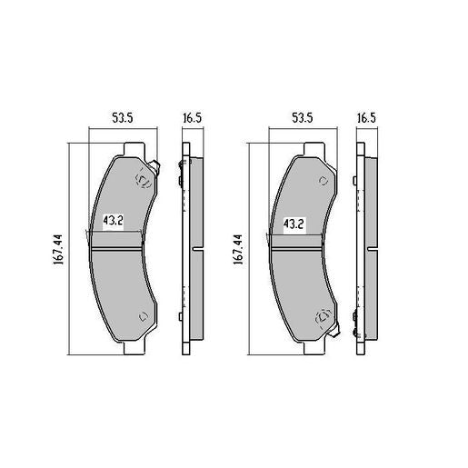 RDA Phantom Ceramic Brake Pad Set Front RDC2042