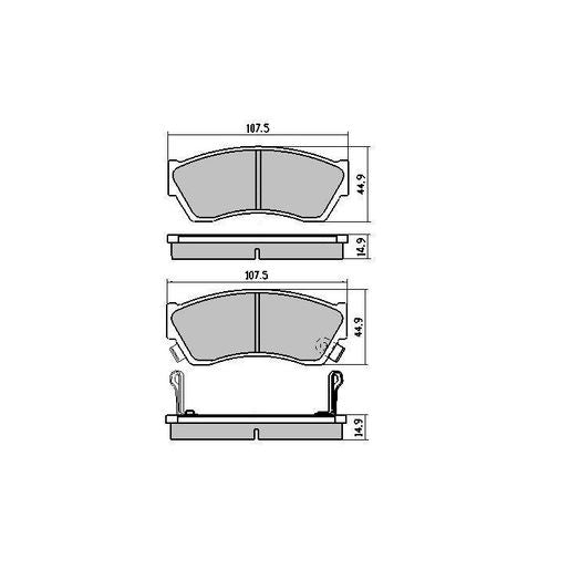 RDA Phantom Ceramic Brake Pad Set Front RDC1155