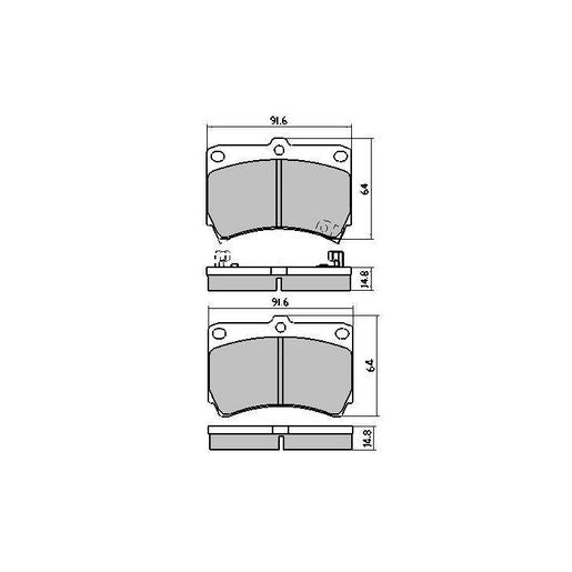 RDA Phantom Ceramic Brake Pad Set Front RDC1158