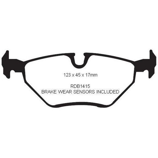 RDA Phantom Ceramic Brake Pad Set Rear RDC1415