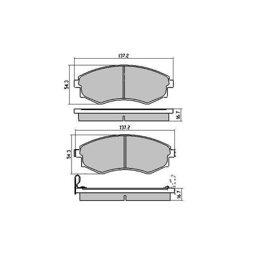 RDA Phantom Ceramic Brake Pad Set Front RDC1167