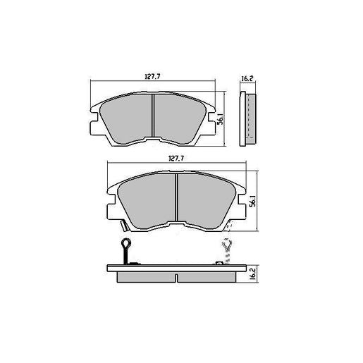 RDA Phantom Ceramic Brake Pad Set Front RDC1113