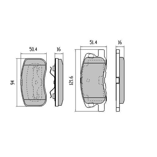 RDA Phantom Ceramic Brake Pad Set Front RDC2018
