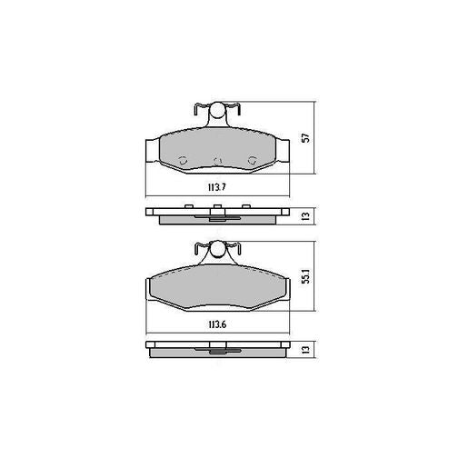 RDA Phantom Ceramic Brake Pad Set Rear RDC1106