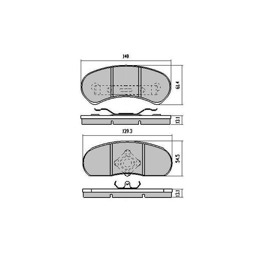 RDA Phantom Ceramic Brake Pad Set Rear RDC1046