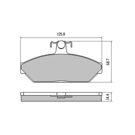 RDA Phantom Ceramic Brake Pad Set Front RDC1075