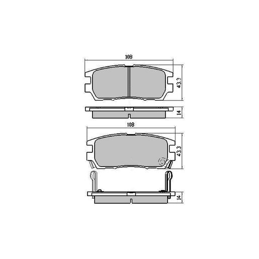 RDA Phantom Ceramic Brake Pad Set Rear RDC1231