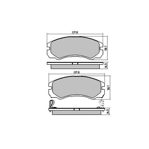 RDA Phantom Ceramic Brake Pad Set Front RDC1270