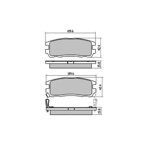 RDA Phantom Ceramic Brake Pad Set Rear RDC1280