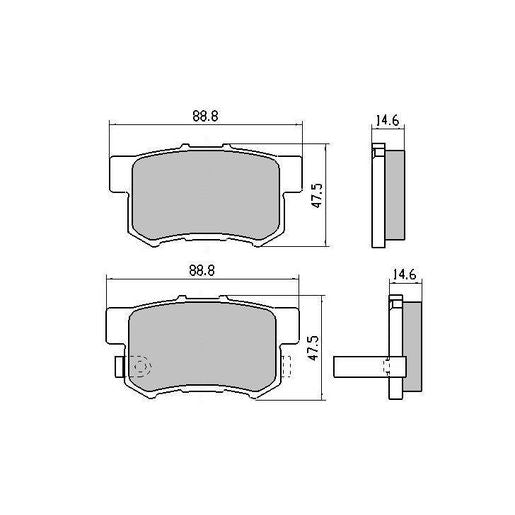 RDA Phantom Ceramic Brake Pad Set Rear RDC1230