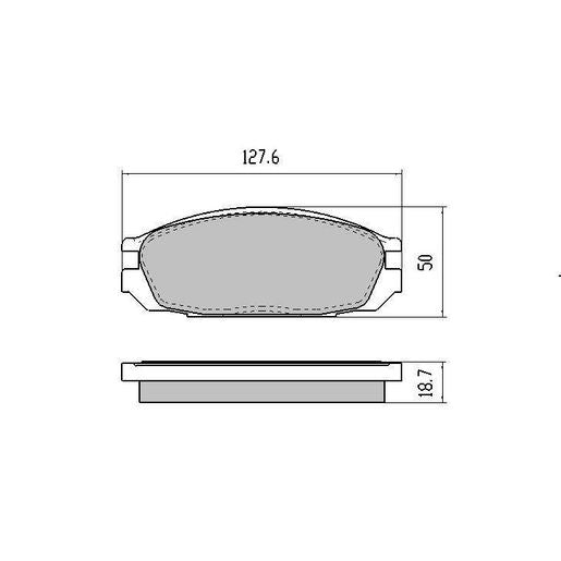 RDA Phantom Ceramic Brake Pad Set Rear RDC1146