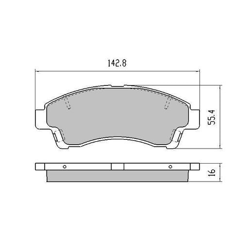 RDA GP Max Brake Pad Set Front RDB1322