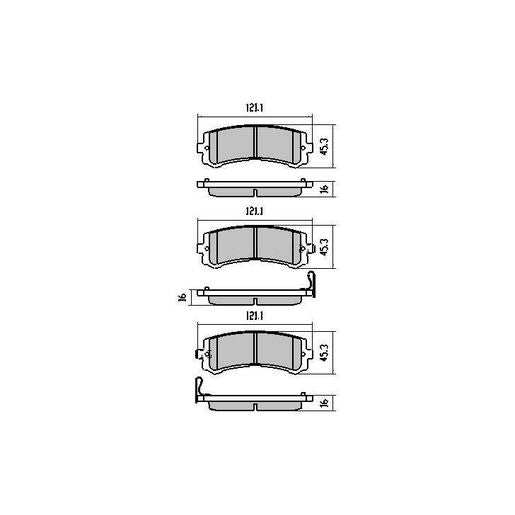 RDA GP Max Brake Pad Set Rear RDB1994