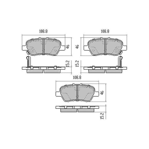 RDA Phantom Ceramic Brake Pad Set Rear RDC2031