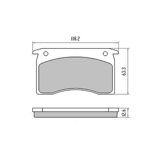 RDA Phantom Ceramic Brake Pad Set Front RDC1028