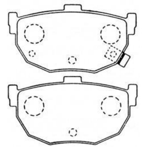 RDA Phantom Ceramic Brake Pad Set Rear RDC1166