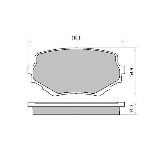 RDA Phantom Ceramic Brake Pad Set Front RDC1312