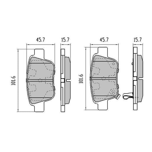 RDA GP Max Brake Pad Set Rear RDB2014