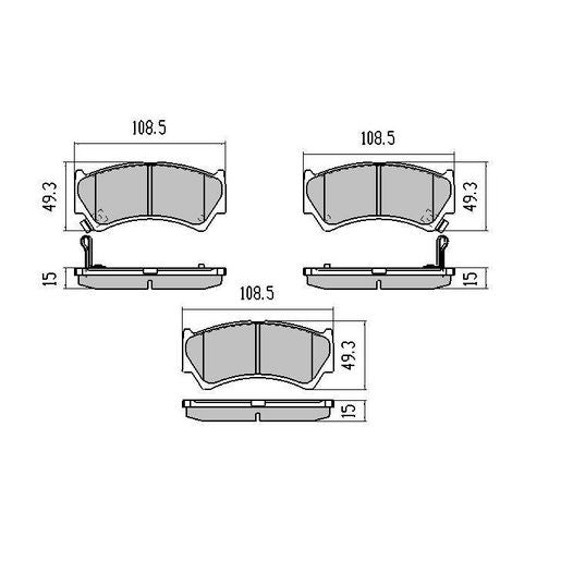 RDA Phantom Ceramic Brake Pad Set Front RDC1367