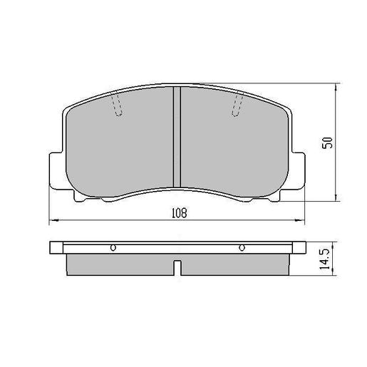 RDA Phantom Ceramic Brake Pad Set Front RDC1103