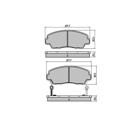 RDA Phantom Ceramic Brake Pad Set Front RDC409