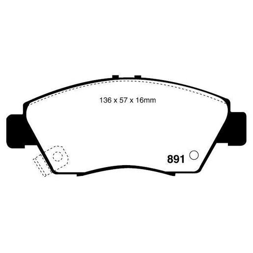 RDA Phantom Ceramic Brake Pad Set Front RDC1286