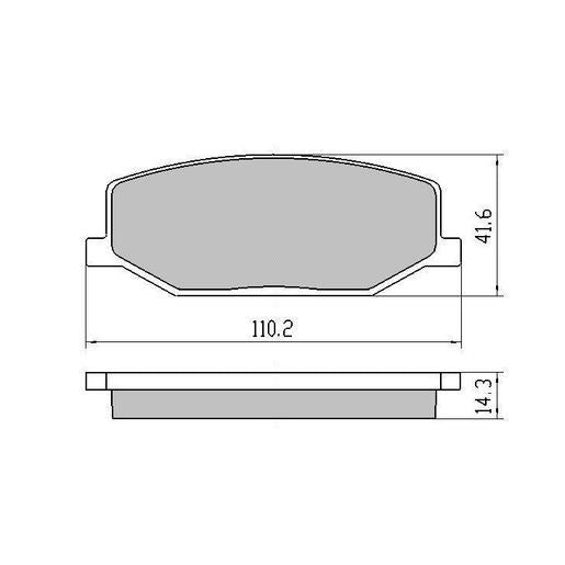 RDA Phantom Ceramic Brake Pad Set Front RDC403