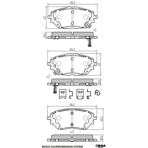 RDA Phantom Ceramic Brake Pad Set Front RDC2413