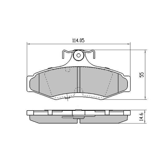 RDA Phantom Ceramic Brake Pad Set Rear RDC1204