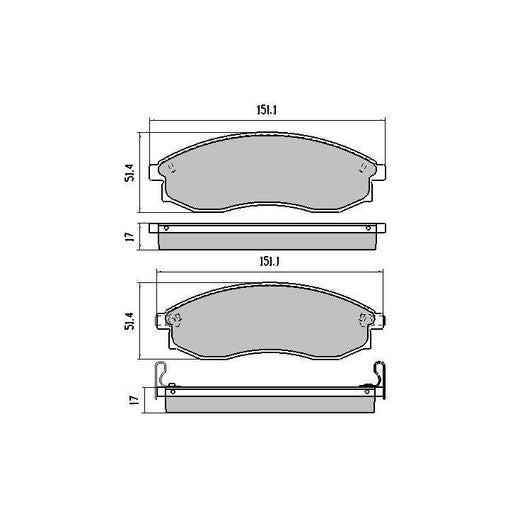 RDA Phantom Ceramic Brake Pad Set Front RDC1308