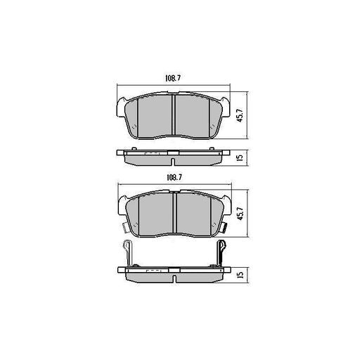 RDA Phantom Ceramic Brake Pad Set Front RDC1960