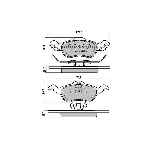 RDA GP Max Brake Pad Set Front RDB7690