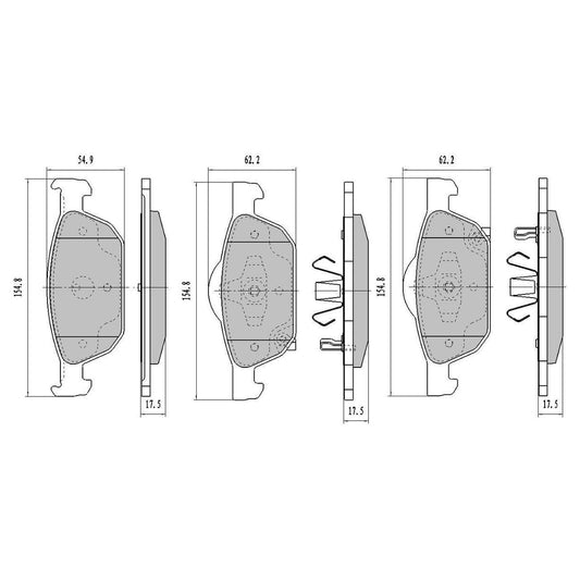 RDA Phantom Ceramic Brake Pad Set Front RDC2238