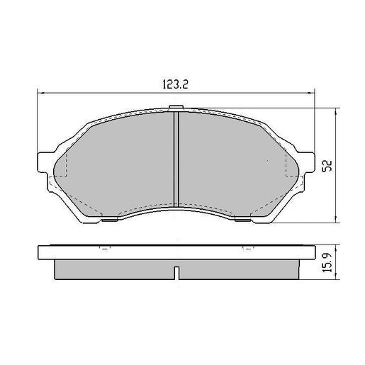 RDA Phantom Ceramic Brake Pad Set Front RDC1358