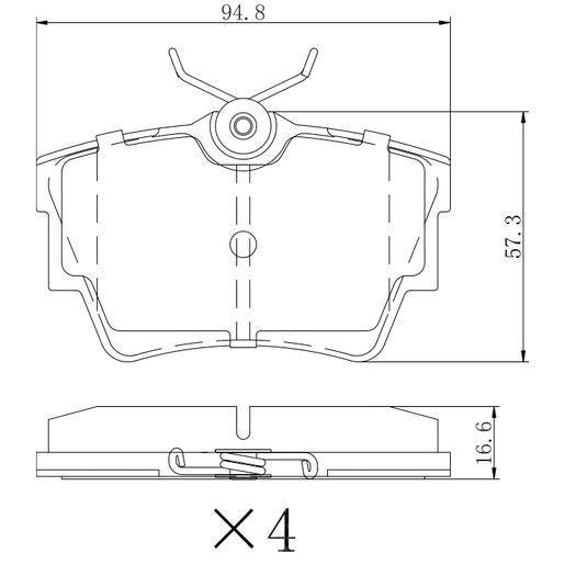 RDA Phantom Ceramic Brake Pad Set Rear RDC1389