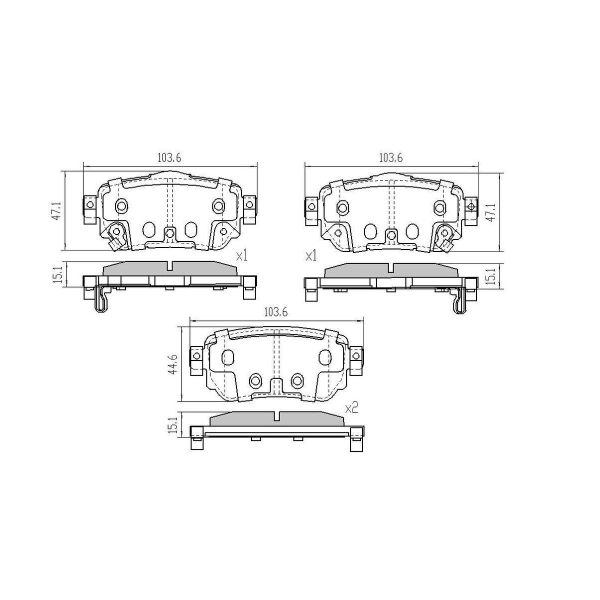 RDA Phantom Ceramic Brake Pad Set Rear RDC2385