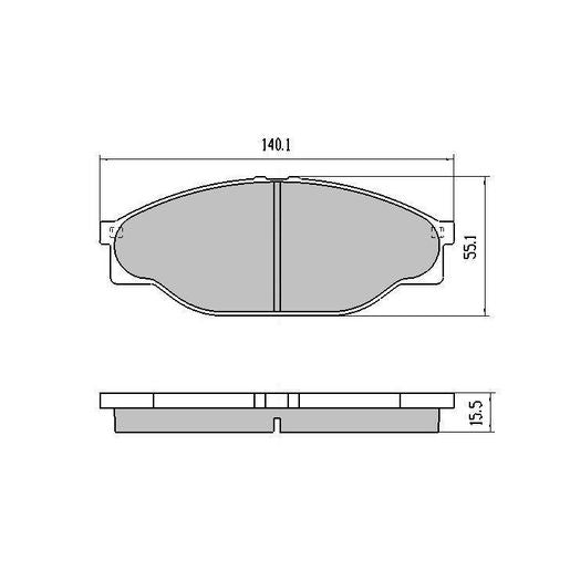 RDA Phantom Ceramic Brake Pad Set Front RDC1205