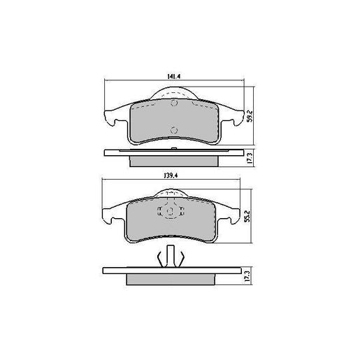 RDA Phantom Ceramic Brake Pad Set Rear RDC1976