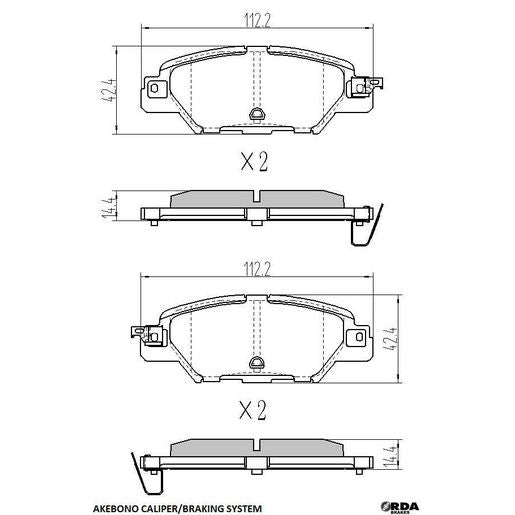 RDA Extreme Brake Pads Rear RDX2422SM