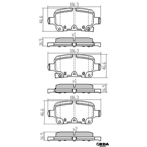 RDA Extreme Brake Pads Rear RDX2430SM