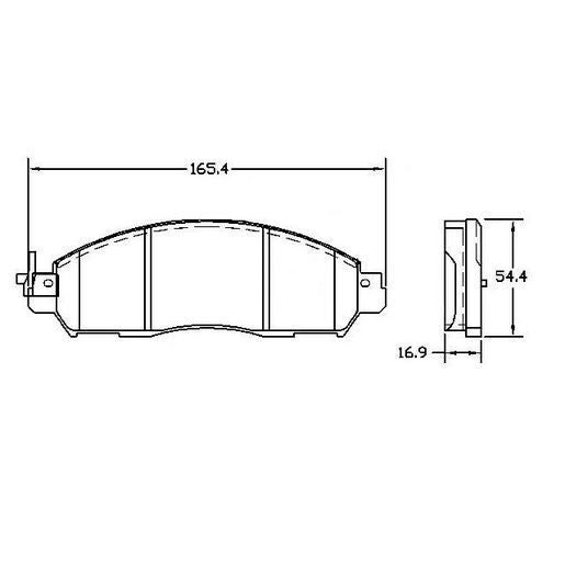 RDA Phantom Ceramic Brake Pad Set Front RDC2427
