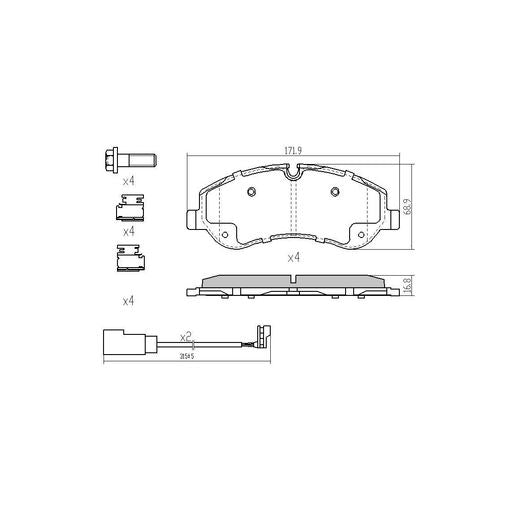 RDA Brakes Extreme Brake Pad Set Front RDX2344SM